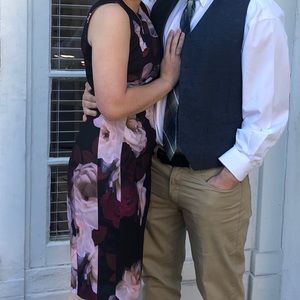 Calvin Klein floral sheath dress